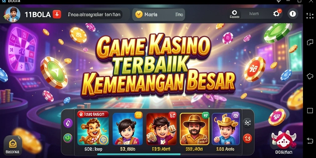 Tangkapan layar gameplay menampilkan pengalaman Kasino yang mendebarkan.