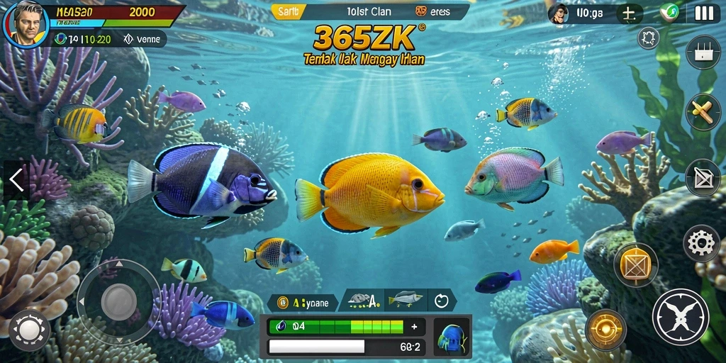 Screenshot dari gameplay seru Tembak Ikan 365ZK.