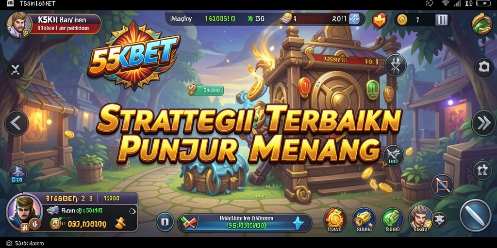 Tampilan gameplay yang mendebarkan dalam 55KBET, menunjukkan taktik dan strategi.