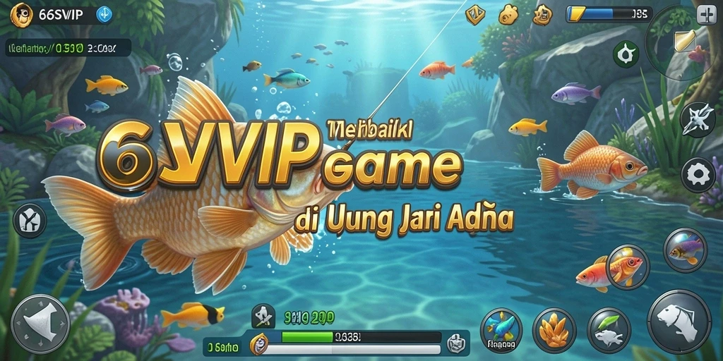 Screenshot gameplay 6SVIP menunjukkan momen menangkap ikan besar.