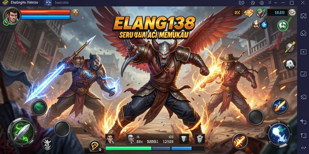 Gameplay menegangkan di arena pertarungan ELANG138.