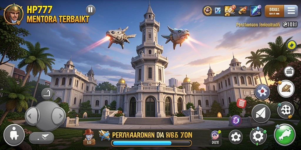 Tampilan gameplay menegangkan dari HP777 yang menguji strategimu.