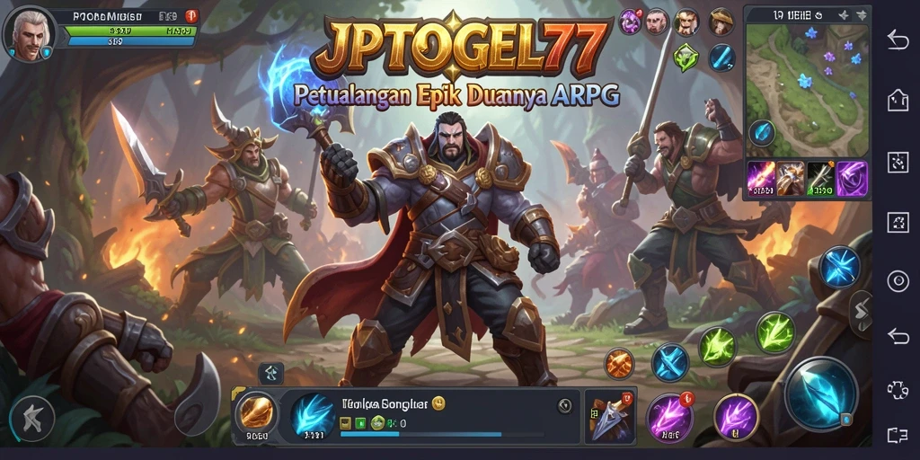 Tampilan gameplay seru di dunia fantastis JPTOGEL77.
