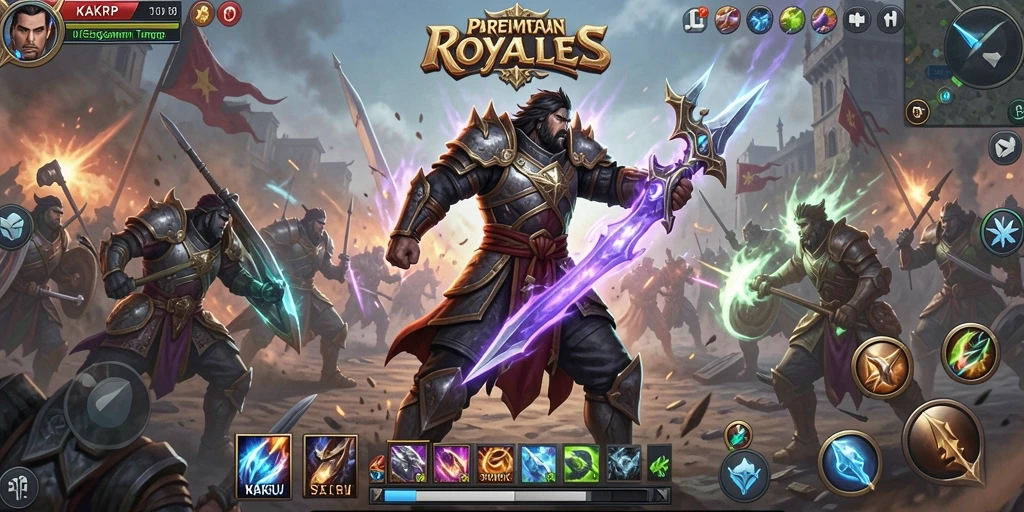 Tangkapan layar gameplay KAKRP yang menegangkan dalam pertempuran Battle Royale.