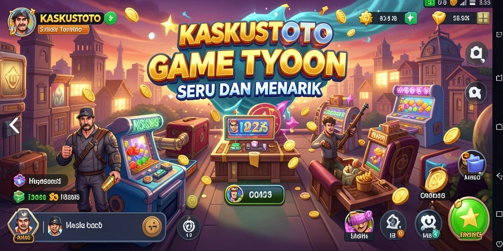 Screenshot gameplay KASKUSTOTO menampilkan grafis yang memukau dan strategi manajemen.