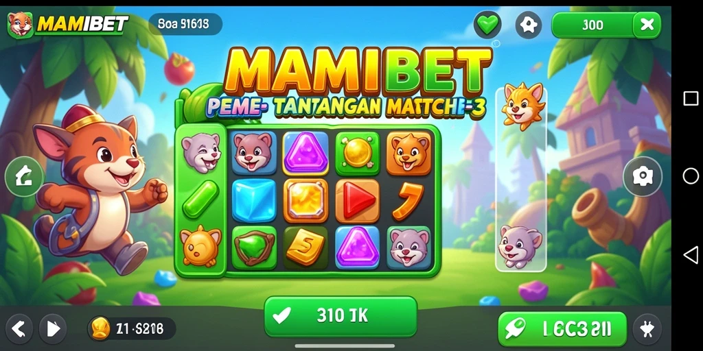 Tampilan gameplay menarik dengan banyak warna dan tantangan.