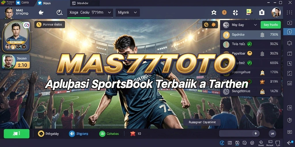 Tampilan permainan Sportsbook yang menarik dan interaktif.