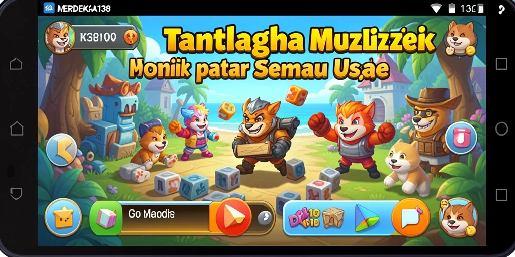 Screenshot gameplay MERDEKA138 yang menampilkan tantangan puzzle menarik.