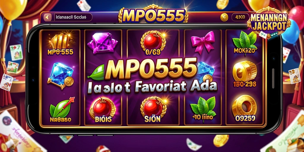 Screenshot MPO555 menampilkan gameplay seru dengan tema slot yang berbeda.
