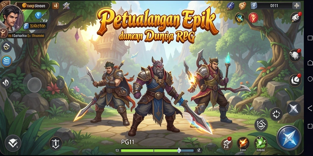 Screenshot PG11 menunjukkan momen pertarungan epik di dunia RPG.