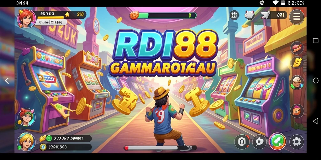 Screenshot permainan RDI88 menampilkan aksi Arcade yang dinamis.