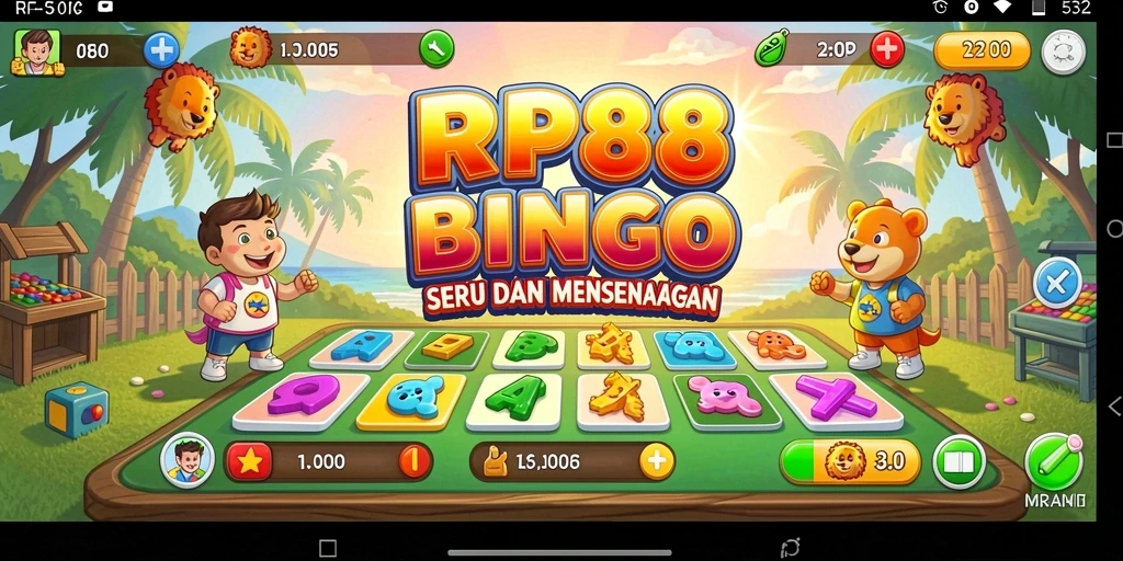 Tampilan gameplay RP888 yang seru dan interaktif dalam permainan Bingo.