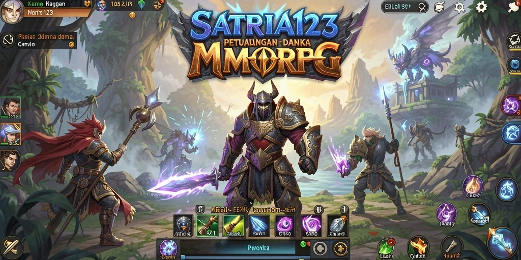 Screenshot menampilkan aksi gameplay menegangkan dalam SATRIA123.