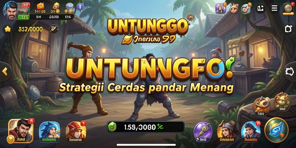 Tampilan gameplay menegangkan dari UNTUNGGO dengan aksi strategi.
