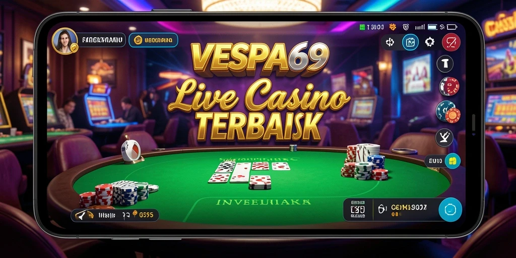 Tampilan gameplay Live Casino VESPA69 yang menegangkan dan interaktif.
