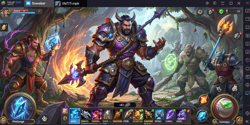 Gameplay seru ARPG dengan karakter dan monster yang beragam.