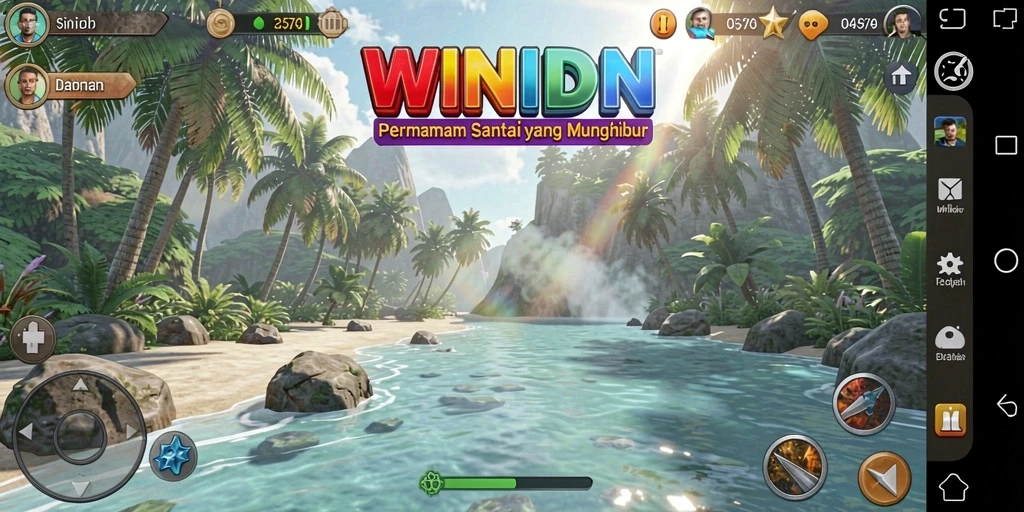Tangkapan layar gameplay WINIDN yang menarik dan penuh warna.