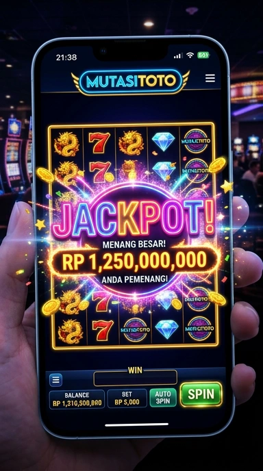 Tampilan aplikasi mutasitoto yang sederhana dan intuitif.